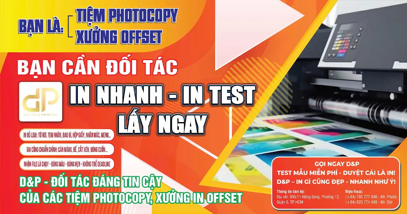 Banner tìm đối tác thiết kế và in ấn DP