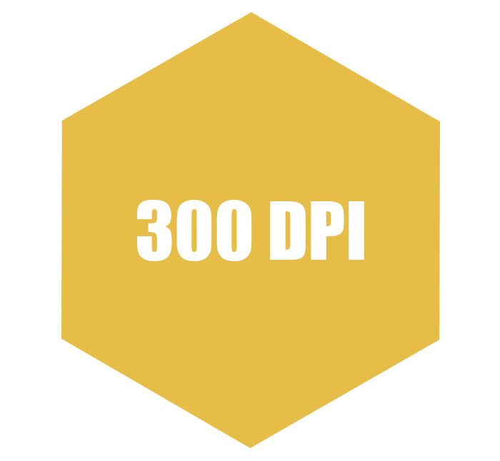 độ phân giải 300 dpi