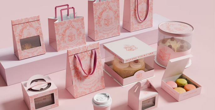 in túi giấy đựng bánh ngọt