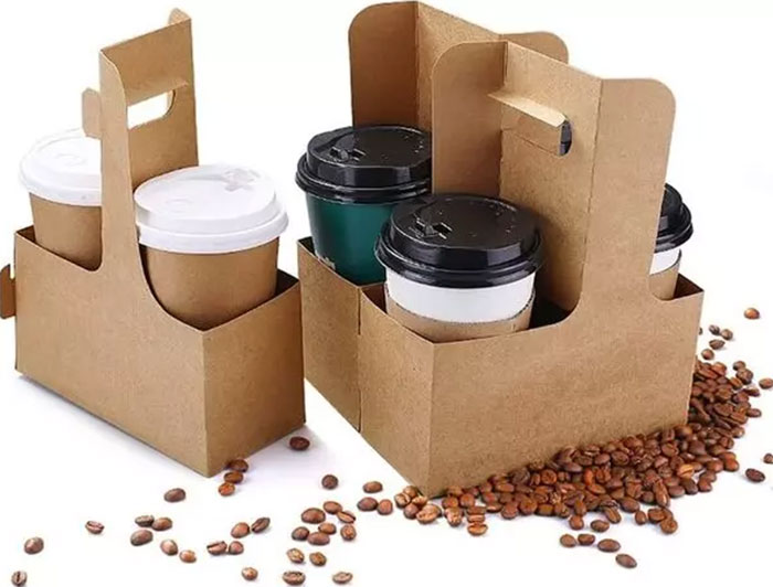 in túi giấy đựng trà sữa