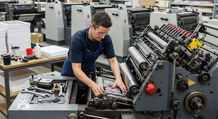 Cài đặt máy in offset