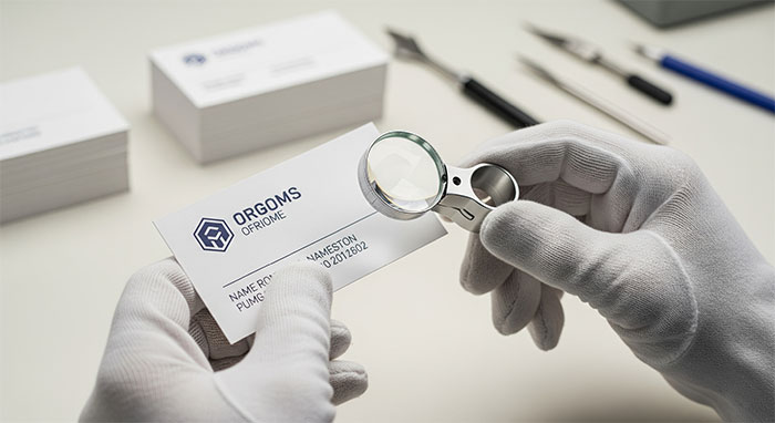 Kiểm tra chất lượng name card khi in offset