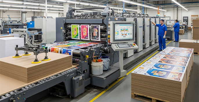Quy trình in offset cho bao bì giấy
