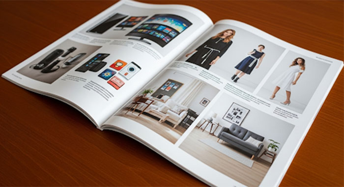 Catalogue được in bằng giấy couche