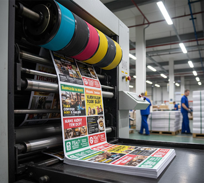 In offset bốn màu flyer