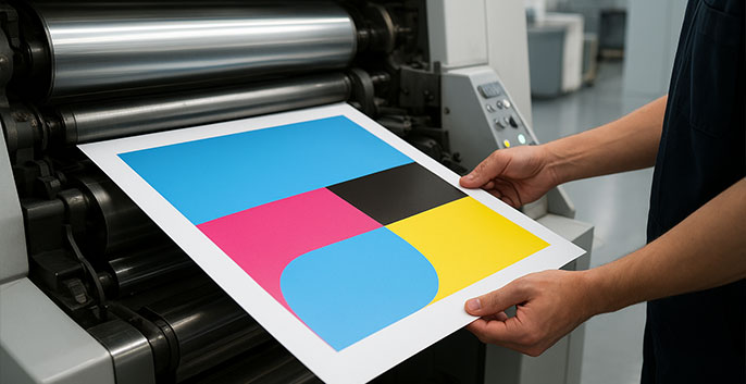 In offset trên giấy bristol