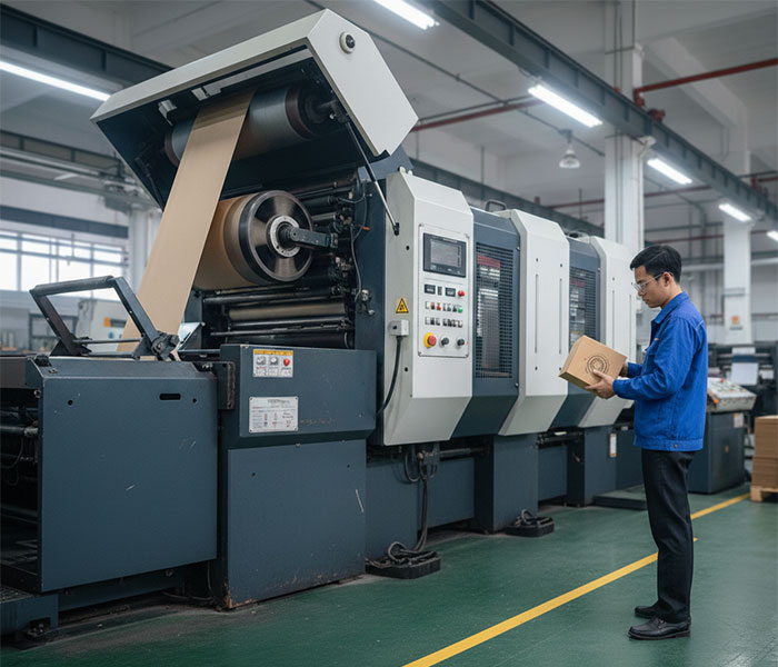 Thực hiện in hộp giấy tử nghiệm