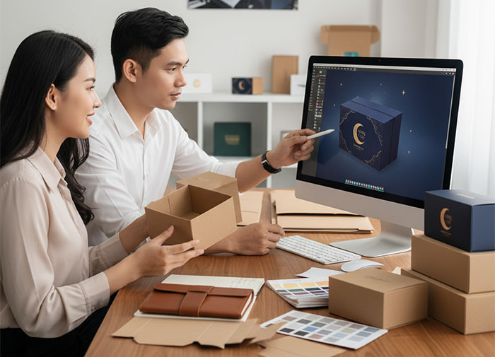 Tư vấn và lên ý tưởng thiết kế hộp giấy