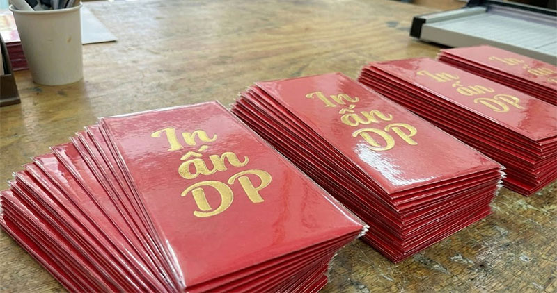 bao lì xì cán màng đơn giản nhưng cao cấp - in ấn dp