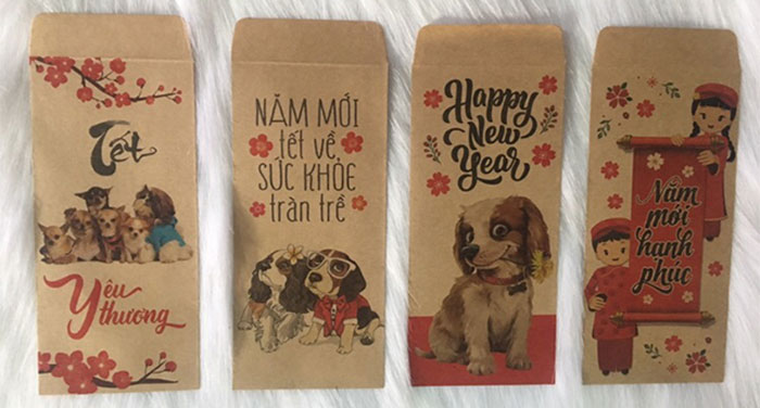 Bao lì xì bằng giấy kraft