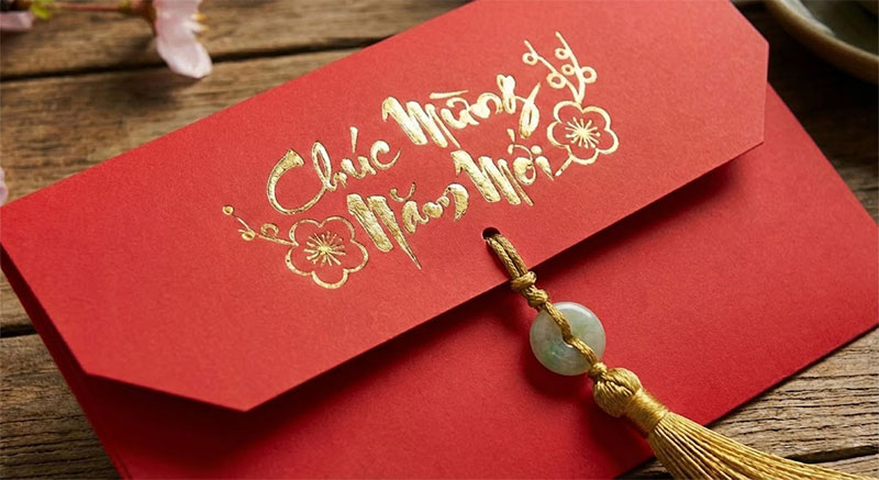 Bao lì xì bằng giấy mỹ thuật