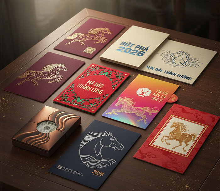 Mẫu in bao lì xì năm 2026 - in ấn db