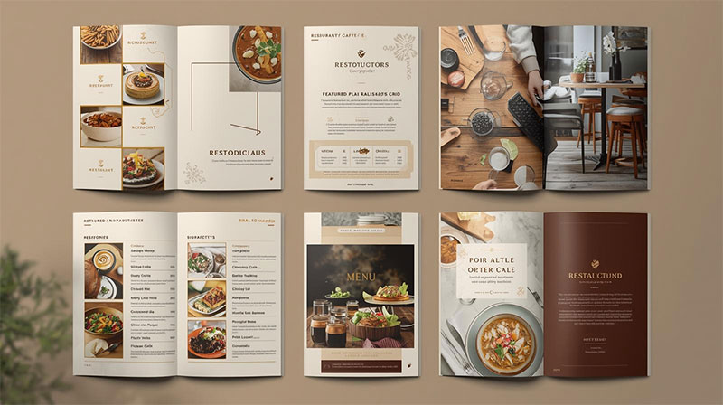 Catalogue bấm ghim giữa