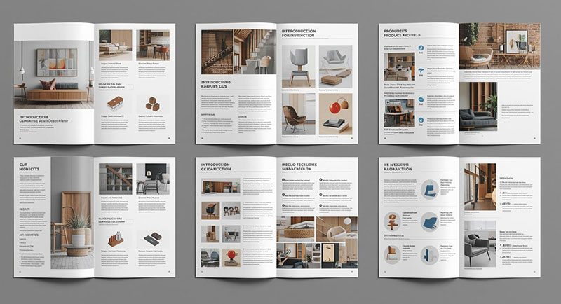 Catalogue bấm ghim giữa