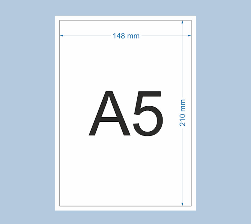 khổ giấy a5 được sử dụng phổ biết trong in flyer