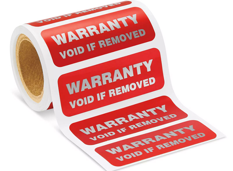 Tem bảo hành dạng giấy